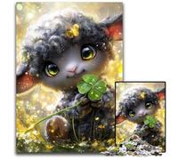 Puzzle 1000 pièces pour Adultes, Puzzle en Bois Motif Moutons fantastiques, pour Les Anniversaires, Les Vacances et Noël 50x75cm