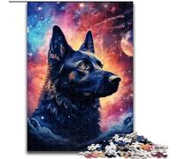 Puzzle 1000 pièces pour Adultes,Puzzle en Bois représentant Un Chien de Berger de la Galaxie,idéal pour s'amuser en Famille,Jouer à des Jeux de société et Offrir des Cadeaux d'anniversaire