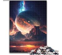 Puzzle 1000 pièces pour Adultes, Puzzle en Bois représentant Un Plateau planétaire, idéal pour Les Anniversaires, Les fêtes et la décoration intérieure(1000 pièces, 50x75cm)