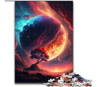Puzzle 1000 pièces pour Adultes, Puzzle en Bois, thème « Sunset Fantasy », pour Une Interaction familiale et Un défi cérébral, 1000 pièces(50x75cm)