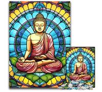 Puzzle 1000 pièces pour Adultes, Puzzle en Carton coloré Bouddha, idéal pour décorer et stimuler Le Cerveau, 26x38cm / 10,23x14,96 Pouces