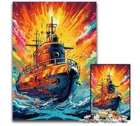 Puzzle 1000 pièces pour Adultes, Puzzle en Carton coloré sous-Marin, idéal pour décorer et stimuler Le Cerveau, 26x38cm / 10,23x14,96 Pouces