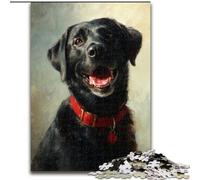 Puzzle 1000 pièces pour Adultes, Puzzle en Carton Labrador Heureux 26x38cm, idéal pour Les fêtes, Les Anniversaires et Les soirées Jeux en Famille