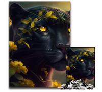 Puzzle 1000 pièces pour Adultes - Puzzle en Carton Motif léopard Fantastique pour Adultes - Parfait pour s'amuser en Famille à Noël,Thanksgiving,Les Anniversaires et Pâques - 26x38cm