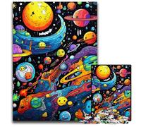 Puzzle 1000 pièces pour Adultes, Puzzle en Carton, planète Galaxie, idéal pour décorer et stimuler Le Cerveau, 26x38cm / 10,23x14,96 Pouces