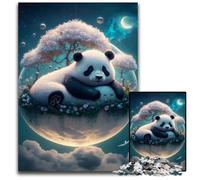 Puzzle 1000 pièces pour Adultes, Puzzle en Carton représentant Un Panda majestueux, décoration d'intérieur à Faire soi-même, Casse-tête pour Adultes, 26x38cm/10,23x14,96 Pouces