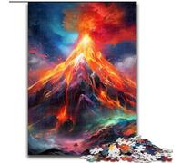 Puzzle 1000 pièces pour Adultes, Puzzle en Carton représentant Une éruption volcanique, idéal pour la décoration de la Maison, du Salon ou du Bureau (Taille 26x38cm)