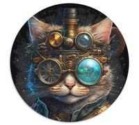 Puzzle 1000 pièces pour Adultes, Puzzle en Carton Steam Cat, Jeu interactif Familial, Cadeau Artisanal avec Illustrations colorées 67,5 x 67,5 cm