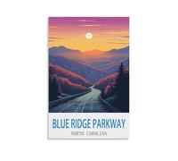 Puzzle 1000 pièces pour Adultes, Puzzle en Papier Blue Ridge Parkway, Caroline du Nord, 1000 pièces, Jeu de détente pour Adultes, 38 x 26 cm