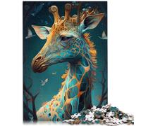 Puzzle 1000 pièces pour Adultes Puzzle Enchanted Kingdom Giraffe décoration Murale 26x38cm est idéal comme Cadeau pour Toute la Famille