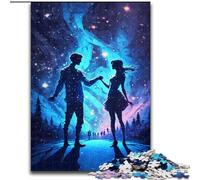 Puzzle 1000 pièces pour Adultes, Puzzle Galaxy Dance en Bois, Jeu Familial interactif, décoration d'intérieur DIY, défi cérébral, Cadeau 1000 pièces(50x75cm)