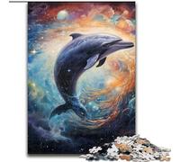 Puzzle 1000 pièces pour Adultes, Puzzle Galaxy Dolphin, Casse-tête Stimulant pour Adolescents, soirée de Jeux en Famille (Taille : 26x38cm)