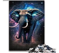 Puzzle 1000 pièces pour Adultes, Puzzle Galaxy Elephant, Jeu de réflexion pour Adolescents, pour Une soirée de Jeux en Famille (Taille : 26x38cm)