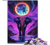 Puzzle 1000 pièces pour Adultes, Puzzle Galaxy Elephant, Jeu interactif Familial, décoration d'intérieur à Faire soi-même, Cadeau de défi cérébral (Taille : 26x38cm)