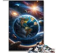 Puzzle 1000 pièces pour Adultes, Puzzle Galaxy Fantasy Planet en Bois, idéal pour Les Anniversaires et Les fêtes(50x75cm)