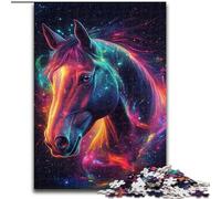 Puzzle 1000 pièces pour Adultes, Puzzle Galaxy Horse, Casse-tête éducatif, décoration Artistique pour la Maison et Le Bureau, 14 Ans et Plus (Taille : 50x75cm)