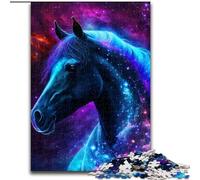 Puzzle 1000 pièces pour Adultes, Puzzle Galaxy Horse, Jeu de décoration à Faire soi-même Stimulant, Jouet interactif Familial (Taille : 50x75cm)