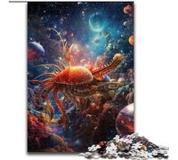Puzzle 1000 pièces pour Adultes Puzzle Galaxy Octopus en Carton, pour Adolescents et Famille, Cadeau de Noël idéal 1000 pièces(26x38cm)