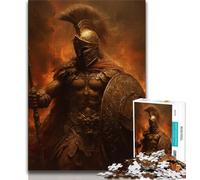 Puzzle 1000 pièces pour Adultes Puzzle Guerrier Spartiate pour Adolescents Jeu de Quiz décoration Murale Cadeaux Uniques d'anniversaire et de Noël 26x38cm
