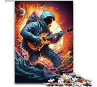Puzzle 1000 pièces pour Adultes Puzzle Guitare Astronaute en Carton, Casse-tête Stimulant pour Adolescents, Jeu interactif Familial Amusant 1000 pièces(26x38cm)
