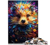 Puzzle 1000 pièces pour Adultes Puzzle hérisson 26x38cm Collection Artistes Beaux-Arts Convient aux Adolescents de 14 Ans et Plus