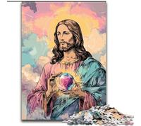 Puzzle 1000 pièces pour Adultes Puzzle Jésus pour Adultes Un pour Noël ou Un Anniversaire (Taille 26x38cm)