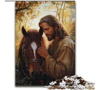 Puzzle 1000 pièces pour Adultes, Puzzle Jésus, Un Art DIY Stimulant pour Les passionnés, pour se détendre 50x75cm