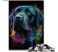 Puzzle 1000 pièces pour Adultes, Puzzle Labrador coloré en Carton, Casse-tête Stimulant pour Adolescents, soirée de Jeux en Famille Amusante, 1000 pièces(26x38cm)