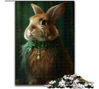 Puzzle 1000 pièces pour Adultes, Puzzle Lapin en Peluche, activité à Domicile pour Les Vacances, Les Anniversaires et Les soirées de Jeux en Famille (Taille : 50x75cm)