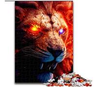 Puzzle 1000 pièces pour Adultes Puzzle Lion en Carton, Un Casse-tête Stimulant pour Les Adolescents, idéal pour la décoration intérieure ou comme Cadeau 1000 pièces(26x38cm)
