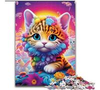 Puzzle 1000 pièces pour Adultes, Puzzle Magic Art Cat en Carton, Casse-tête Stimulant pour Les Adolescents, Parfait pour la décoration intérieure ou comme Cadeau 1000 pièces(26x38cm)