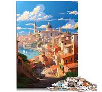 Puzzle 1000 pièces pour Adultes Puzzle Monde Merveilleux Jeu de Quiz 26x38cm Soulagement du Stress Défi Difficile pour Les 14 Ans et Plus
