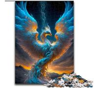 Puzzle 1000 pièces pour Adultes, Puzzle Oiseau phénix, activité de cohésion familiale, Cadeau Unique pour Les fêtes et Les Anniversaires (Taille : 50x75cm)