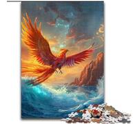 Puzzle 1000 pièces pour Adultes Puzzle Oiseau Phénix Parfait pour Les Adolescents et Les Loisirs en Famille, pour Les Anniversaires (Taille : 50x75cm)