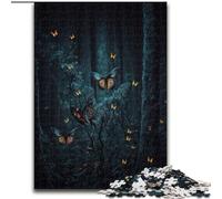 Puzzle 1000 pièces pour Adultes, Puzzle Papillon en Bois, pour Les Anniversaires, Les fêtes, Les décorations de fête Spatiale, 1000 pièces(50x75cm)
