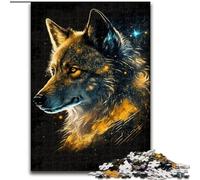Puzzle 1000 pièces pour Adultes, Puzzle pervers doré en Bois, idéal pour Les Anniversaires, Halloween, Thanksgiving et Pâques(50x75cm)