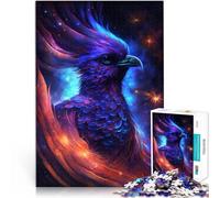 Puzzle 1000 pièces pour Adultes Puzzle Phoenix Bird Galaxy Game Toys 26x38cm Convient pour la décoration de Bureau pour Les Adolescents de 14 Ans et Plus