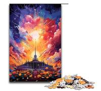 Puzzle 1000 pièces pour Adultes Puzzle psychédélique coloré d'un Parlement Canber Jeu Pratique 1000 pièces (75 x 50 cm)