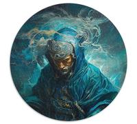 Puzzle 1000 pièces pour Adultes, Puzzle Rond, Mage de l'eau Arabe épique, Cadeau pour Hommes et Femmes, pour Tous Les Jours et Occasions spéciales (67,5x67,5cm)