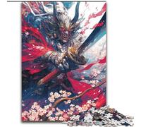 Puzzle 1000 pièces pour Adultes, Puzzle samouraï Ninja Japonais, Casse-tête Stimulant, activité familiale, décoration intérieure, Cadeau de Vacances (Taille : 50x75cm)