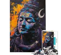 Puzzle 1000 pièces pour Adultes Puzzle Shiva Cosmique Jeu de réflexion Une œuvre d'art pour Un Anniversaire ou Noël (Dimensions 38x52cm)