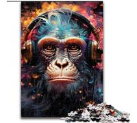 Puzzle 1000 pièces pour Adultes, Puzzle Singe coloré, décoration DIY, défi cérébral, pour Adultes, Famille, Cadeau de Vacances (Taille : 50x75cm)