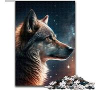 Puzzle 1000 pièces pour Adultes, Puzzle Space Wolf en Bois, avec Jeu interactif Familial, pour Les 14 Ans et Plus, 1000 pièces(50x75cm)