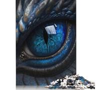 Puzzle 1000 pièces pour Adultes, Puzzle Standard, œil de Dragon Bleu, décoration familiale, Jouet éducatif (75 x 50 cm)