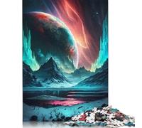 Puzzle 1000 pièces pour Adultes, Puzzle Standard, Montagnes Magiques Aurora, décoration familiale, Jouet éducatif (75 x 50 cm)