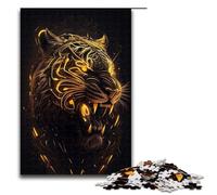 Puzzle 1000 pièces pour Adultes Puzzle Tigres féroces décoration Murale Anti Stress 1000 pièces
