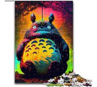Puzzle 1000 pièces pour Adultes Puzzle Totoro en Carton, Interaction familiale et défi cérébral, Défi d'activité familiale 1000 pièces(26x38cm)