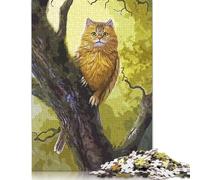 Puzzle 1000 pièces pour Adultes, Puzzle Vintage Mystic Owl de 1000 pièces pour Adultes, Jeu Difficile et Stimulant, 1000 pièces (75 x 50 cm)