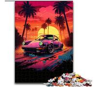 Puzzle 1000 pièces pour Adultes, Puzzle Voiture de Sport néon pour Adolescents, soirée Jeux en Famille, idée Cadeau stimulante (Taille : 50x75cm)