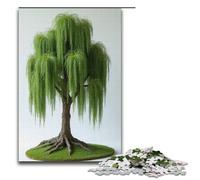 Puzzle 1000 pièces pour Adultes Puzzle Willow Tree Jeu Pratique décoration intérieure Unique et Cadeaux 1000 pièces (38 x 26 cm)